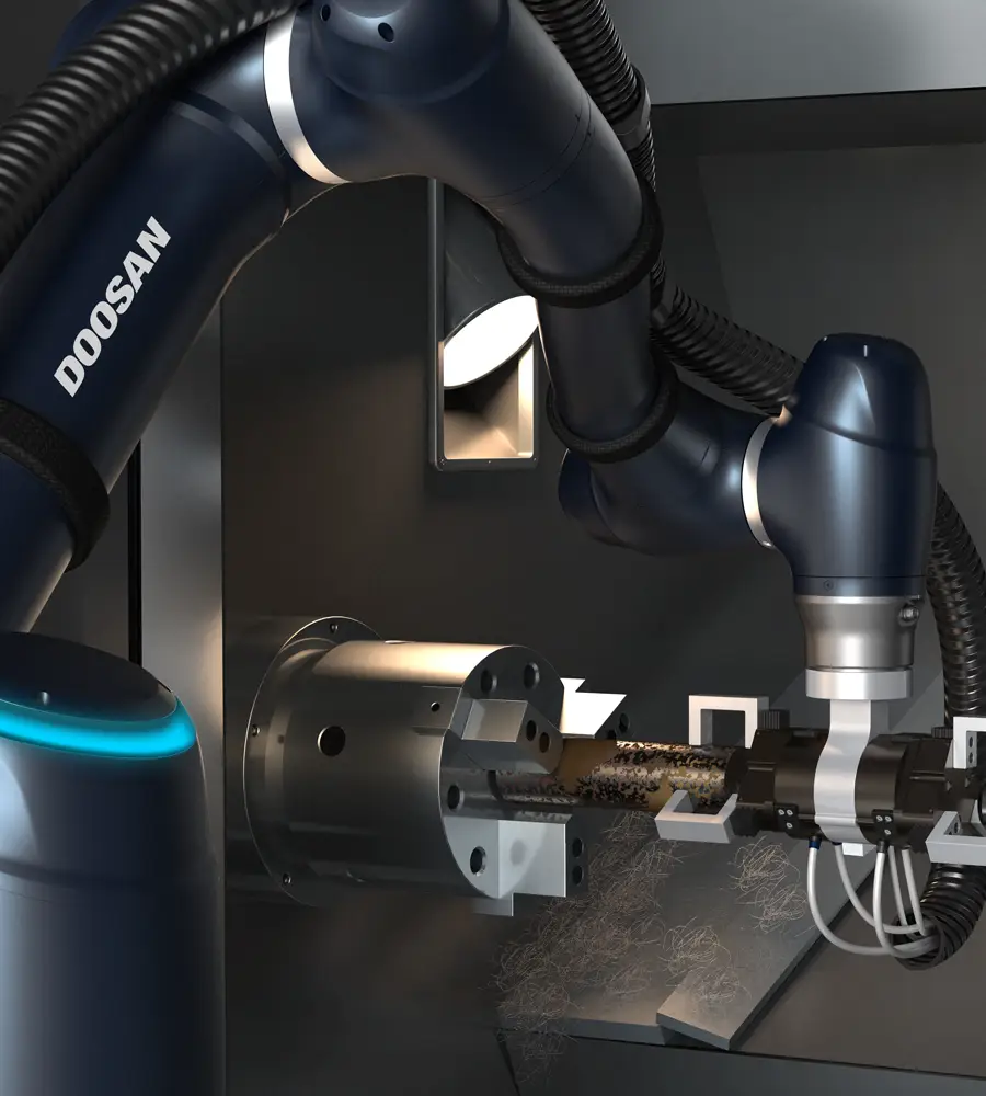 Maschinenbeschickung Doosan Robotics Cobot